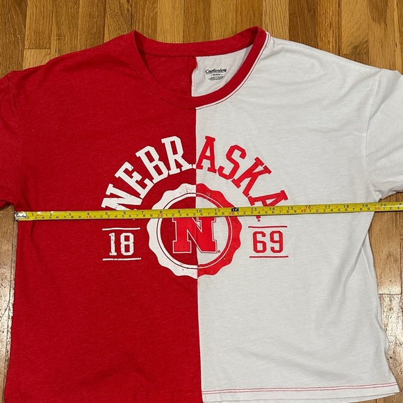 Nebraska Red and White Short Sleeve Tee - Picture 9 of 16